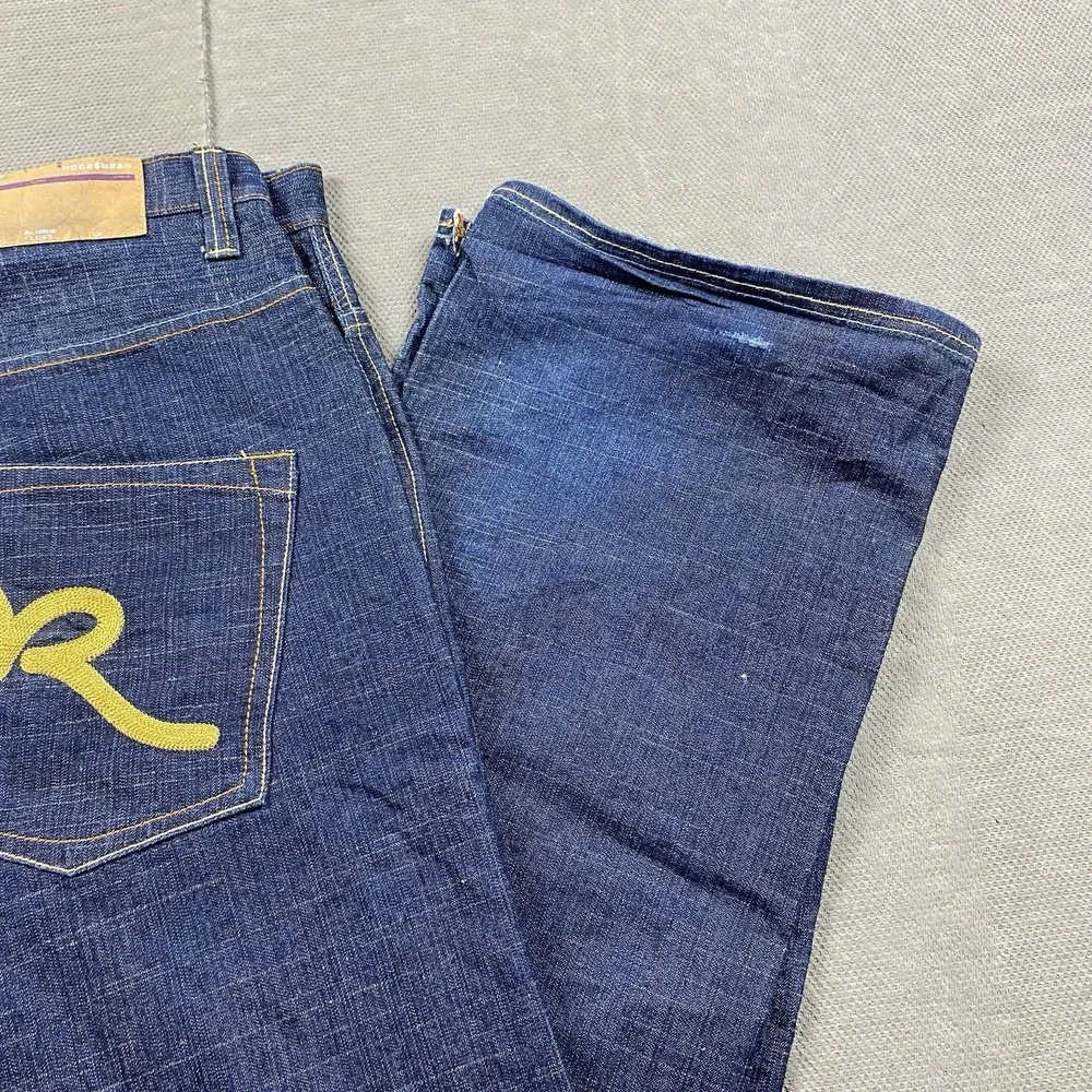 Rocawear Jeans Mens 38 x 34 Baggy Y2K Vintage Denim Blue Wide Leg Skater